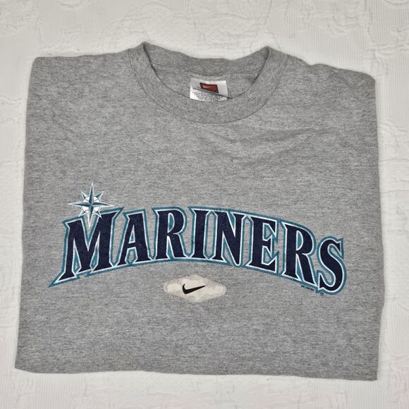 Vintage Nike Seattle Mariners Graphic Shirt Mens Small Made In USA Throwback Tee - Picture 1 of 7
